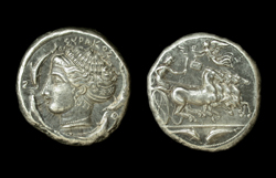 Syracuse, Tetradrachm, Greece circa 410 BC
